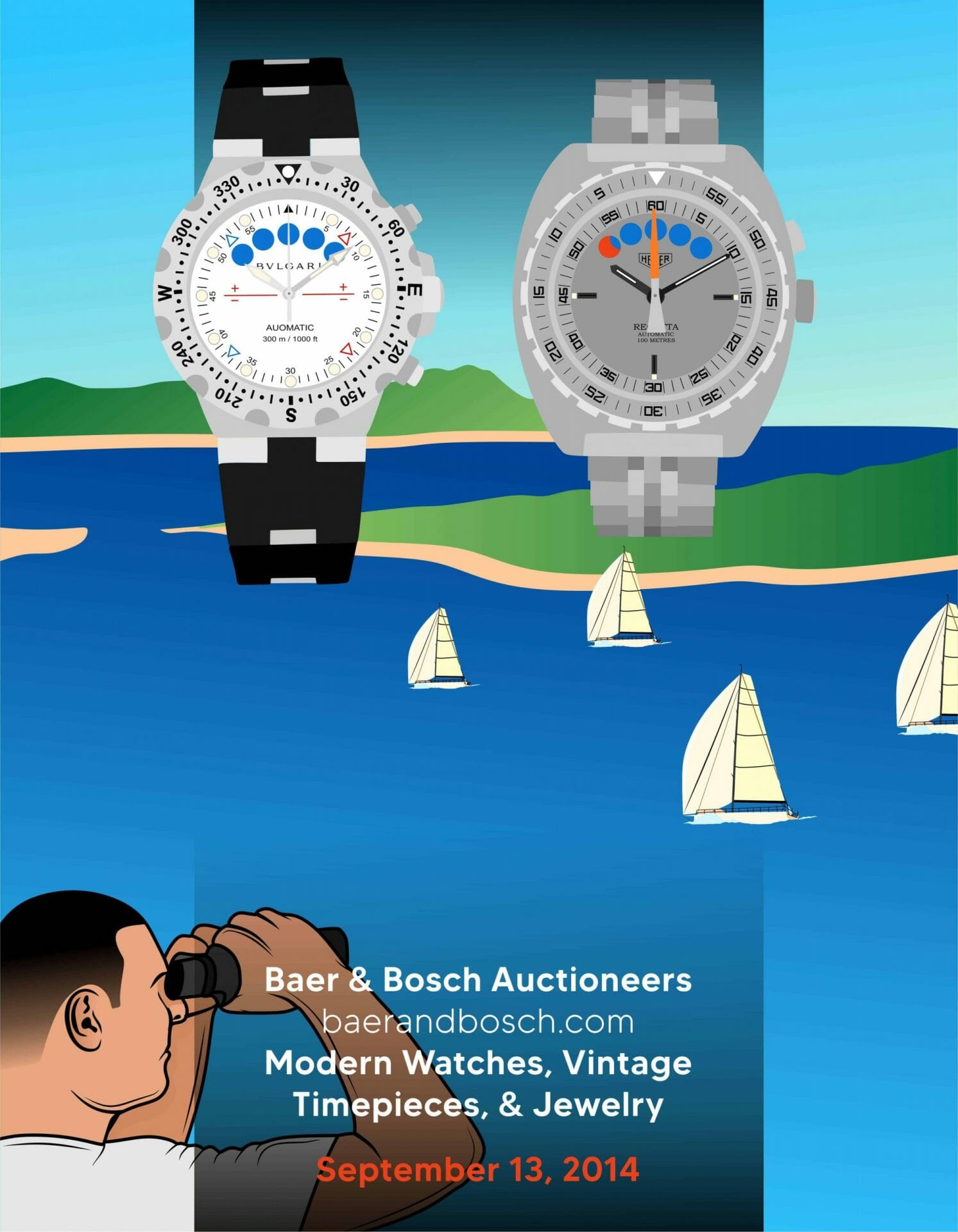Modern Watches, Vintage Timepieces, & Jewelry 09.13.14 Baer & Bosch Auctioneers